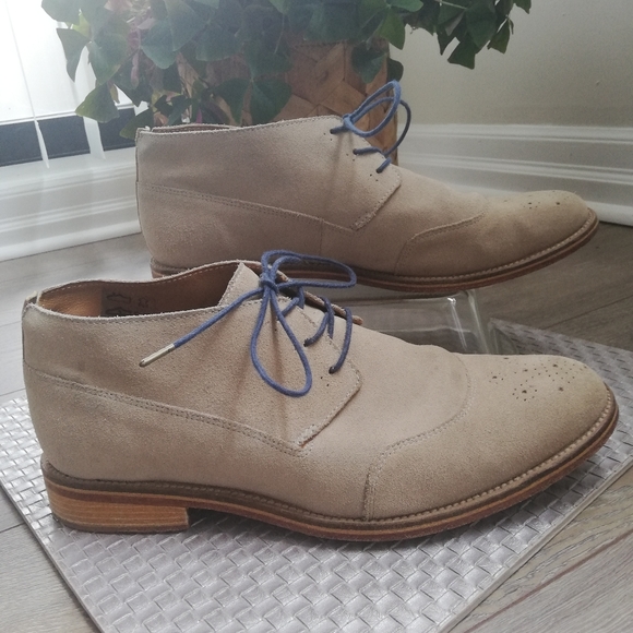 J Brand Suede Desert Boot with Brogue Detail - Picture 6 of 9